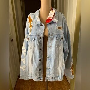 Monkey Bone 2005 MMC Monkey Money Jean Jacket Mens New!